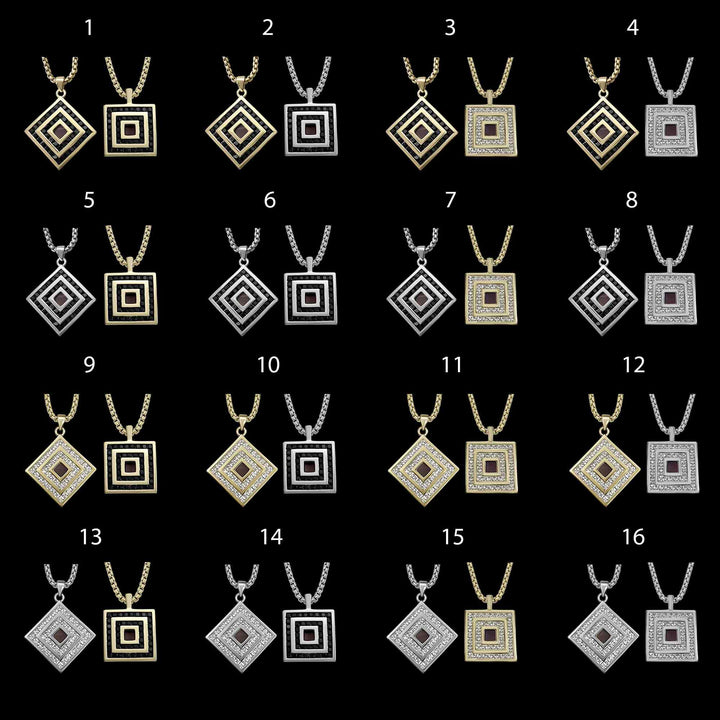 Bible gifts for women – rhombus necklace with nano Bible chip