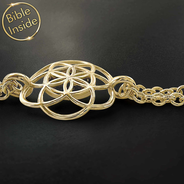 Elegant biblical bracelet for women – meaningful nano Bible gift