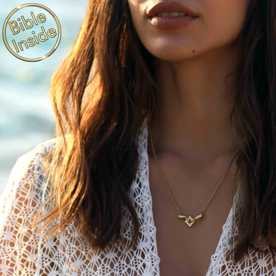 Genesis pendant Bible jewelry for women, unique Christian gift