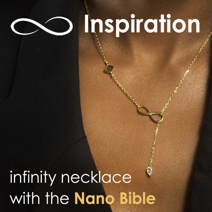 Biblical necklace Milano design with holy Bible chip inside pendant