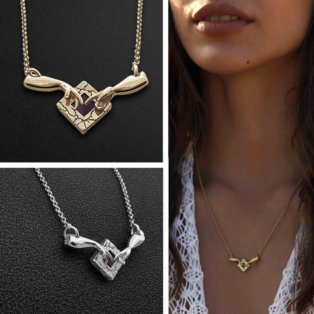 Bible necklace Genesis pendant in gold – minimalist Christian jewelry