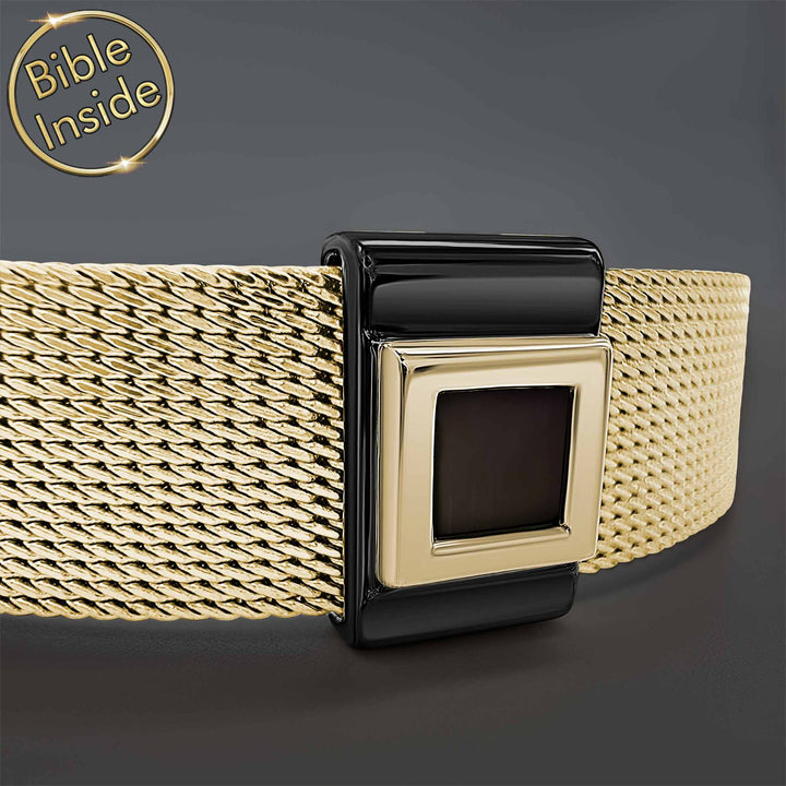 Men's rectangular Bible verses bracelet – My Nano Jewelry with scripture inside