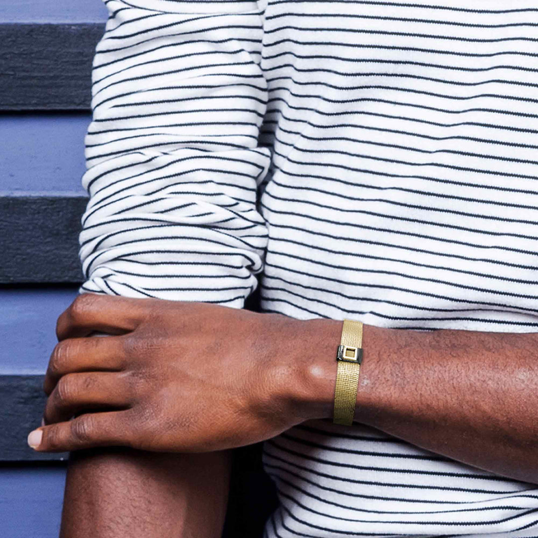 Gold Knox bracelet with Biblical microchip - perfect Christmas present for Christians