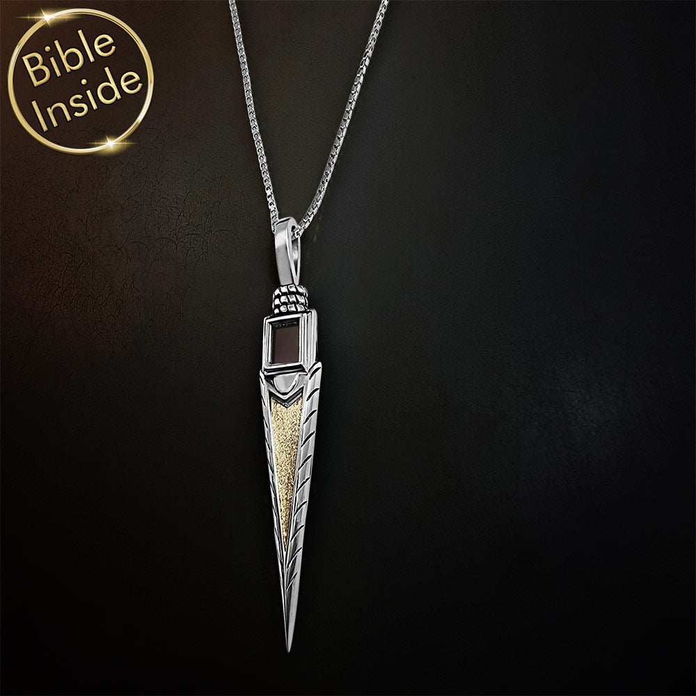 Modern arrow necklace for men – good Christian Christmas gifts