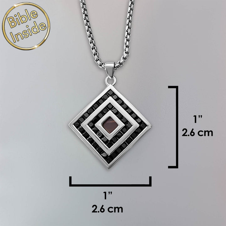 Christian Christmas present – Juliet necklace with miniature Bible inside