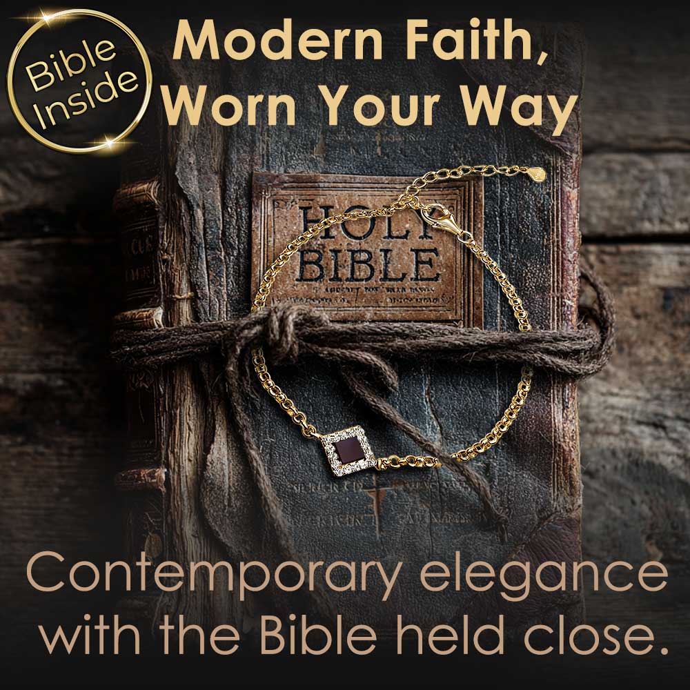 Women's Christianity jewelry with elegant rhombus pendant – faith bracelet