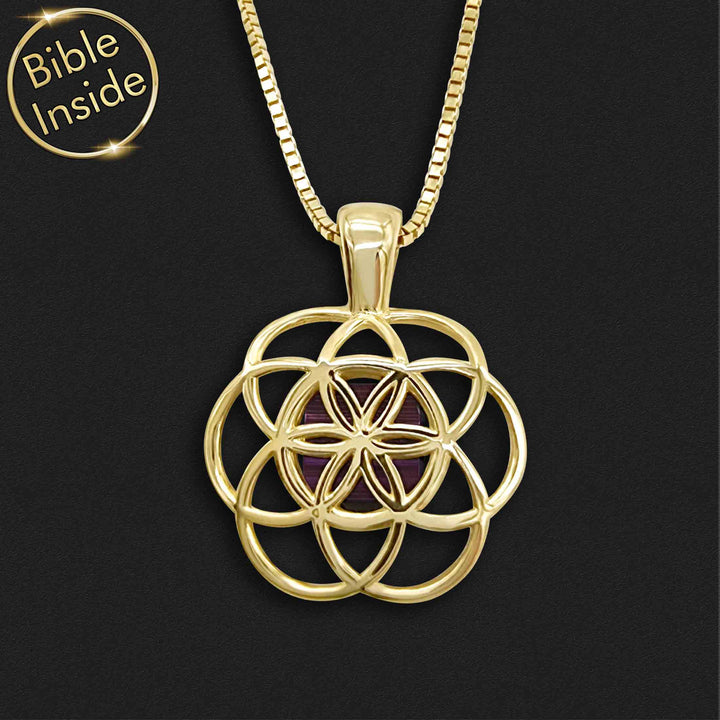 Unique Christian jewelry combining sacred geometry and faith symbolism