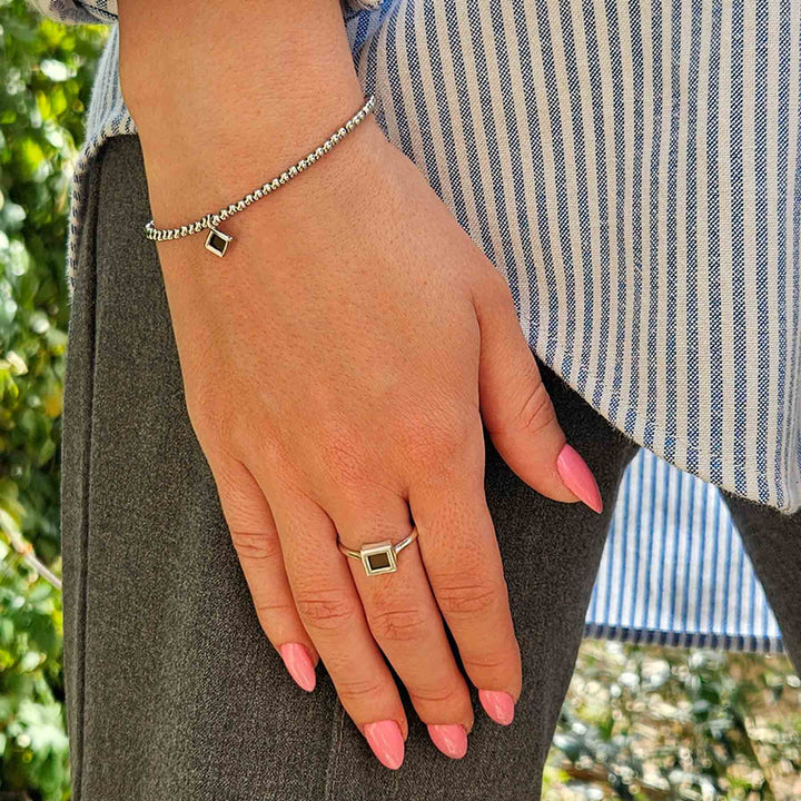 Womens positive Christian jewelry bracelet in silver finish – New Testament inside