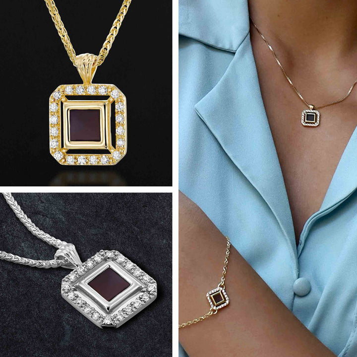 Christian necklaces Diana pendant with nano Bible – elegant faith jewelry for women