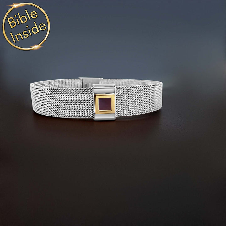 Unique Christian gifts for men - Knox bracelet with microchip Bible technology
