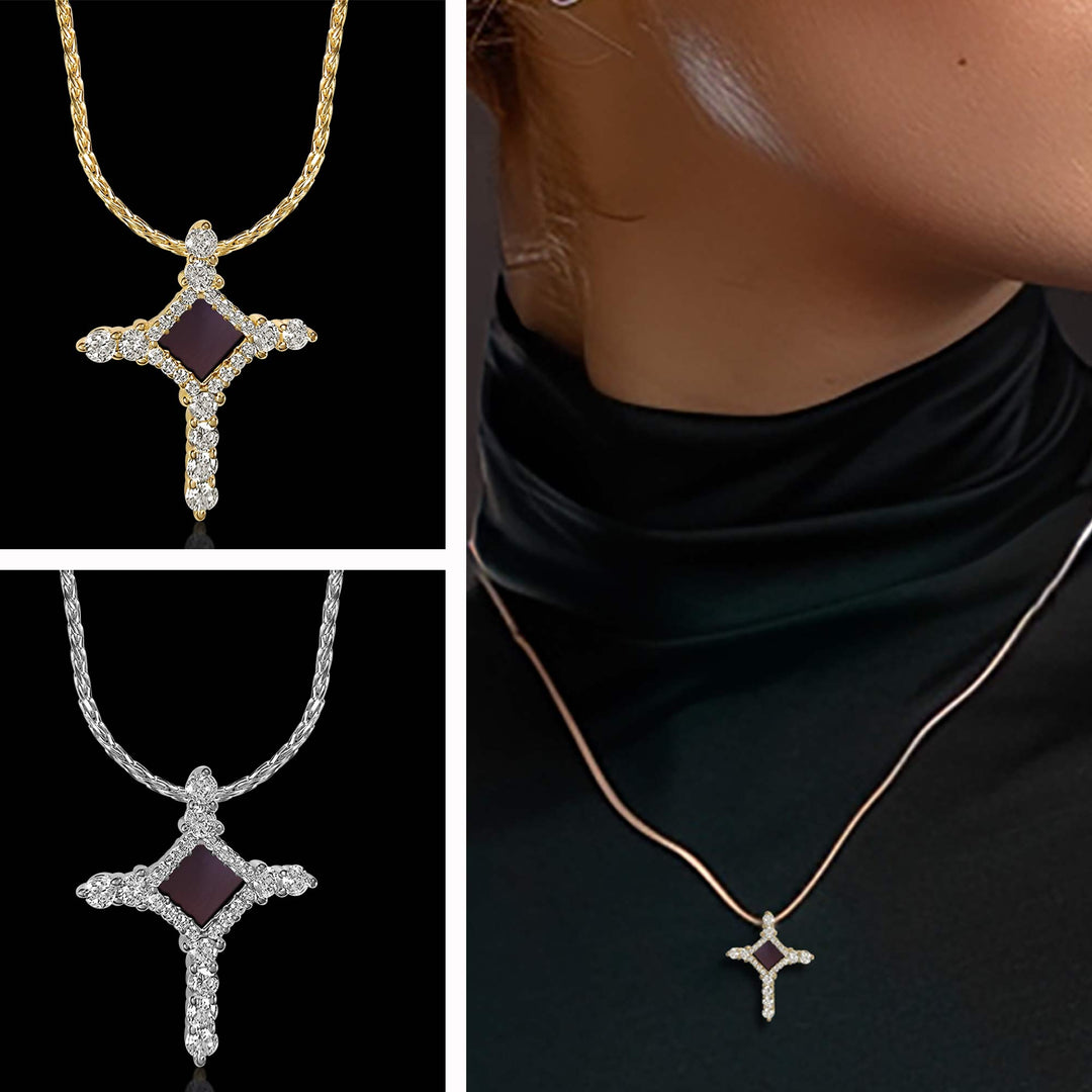 Christianity Necklace: Cross With Nano Bible - My Nano Jewelry