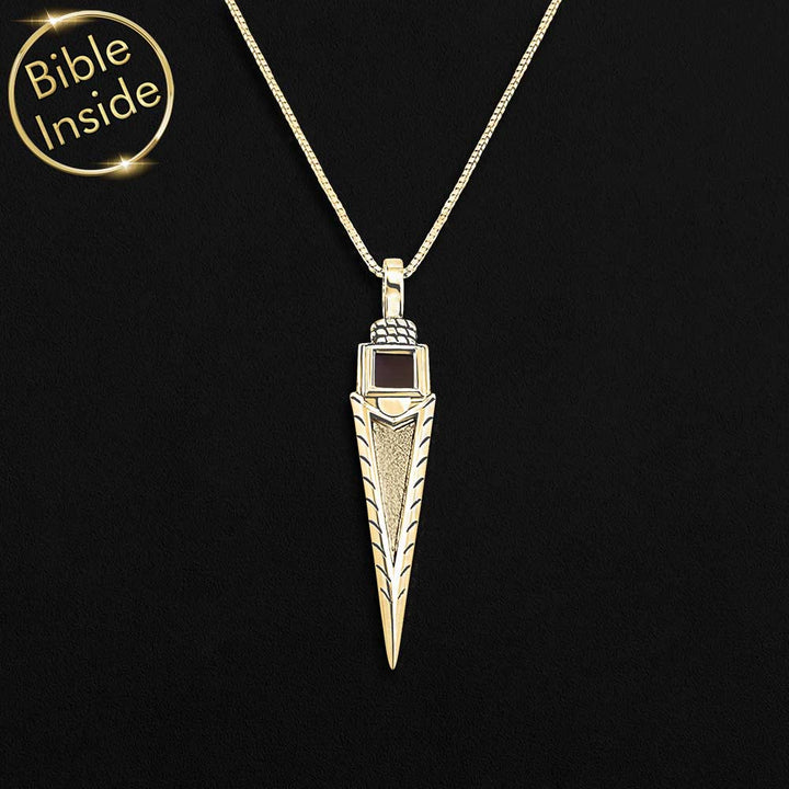 Men's Christian jewelry arrow pendant gift for believers