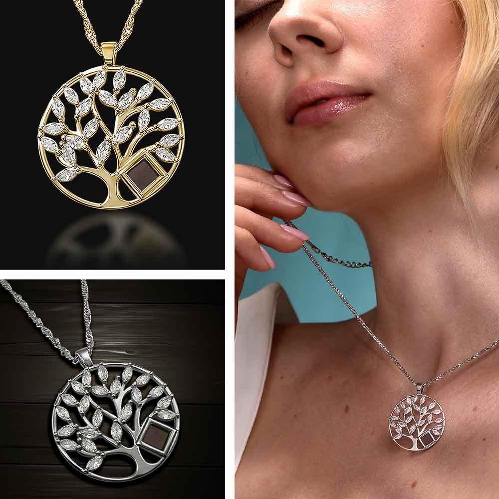 Christmas Christian gift Tree of Life necklace with nano Bible – elegant faith jewelry