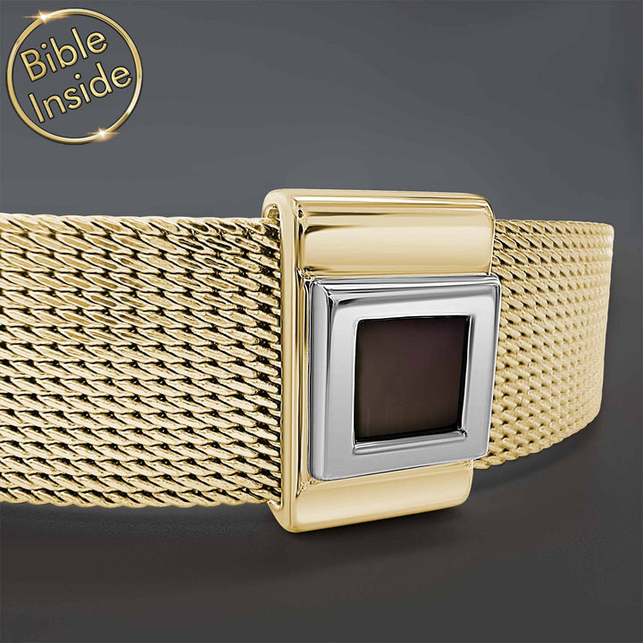 Rectangular nano Bible bracelet – unique Christmas Christian gifts