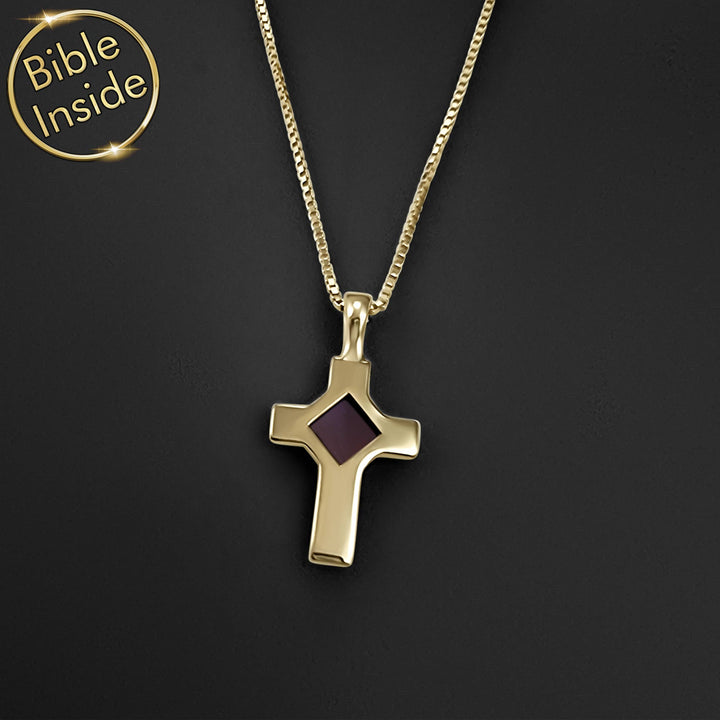 Pure cross necklace Christmas present for Christian women and girls