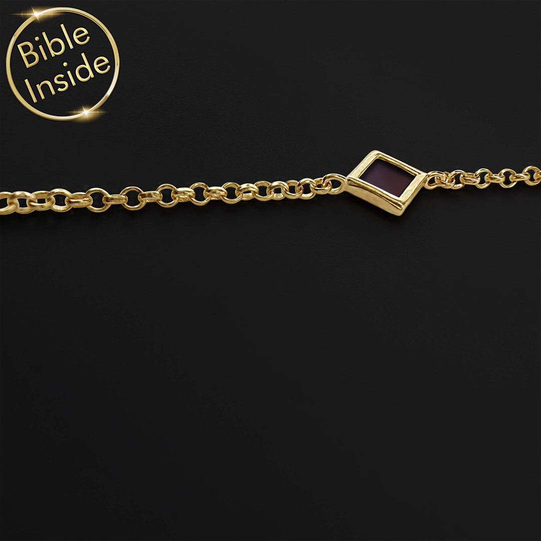 Gold Christian jewelry for women – minimalist Essence bracelet