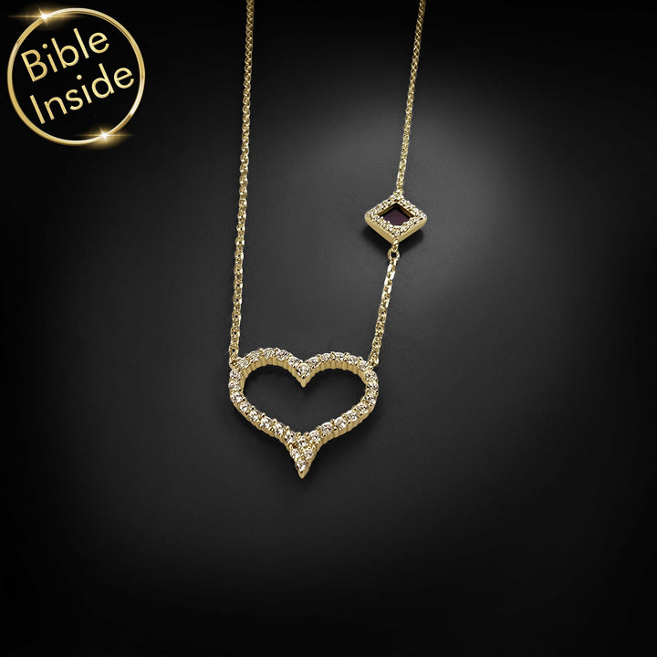 Christian gift heart necklace – My Nano Jewelry