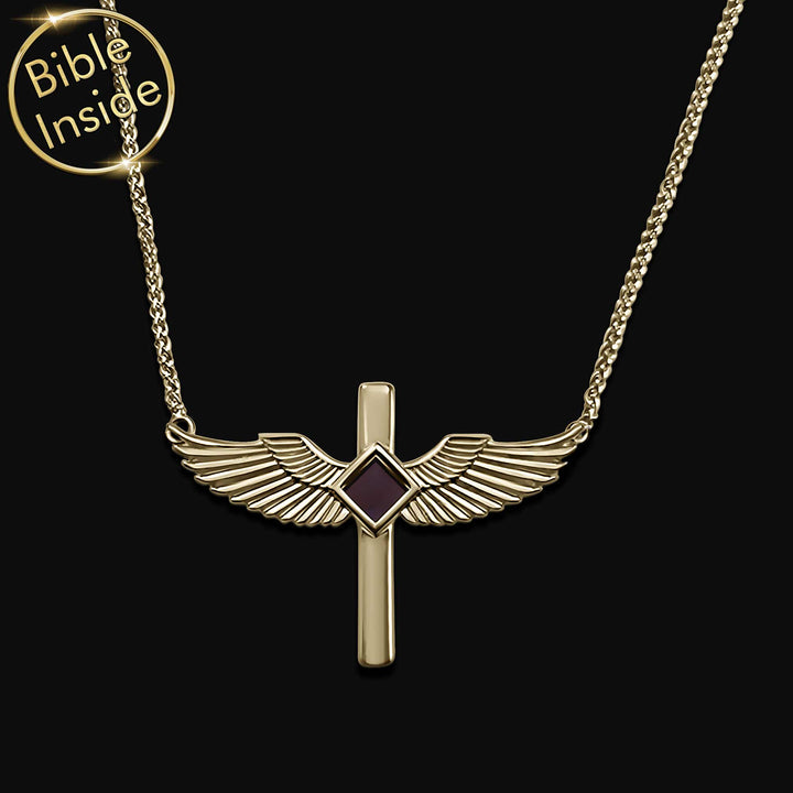 Polished cross pendant necklace – unique gifts for wife for Christmas