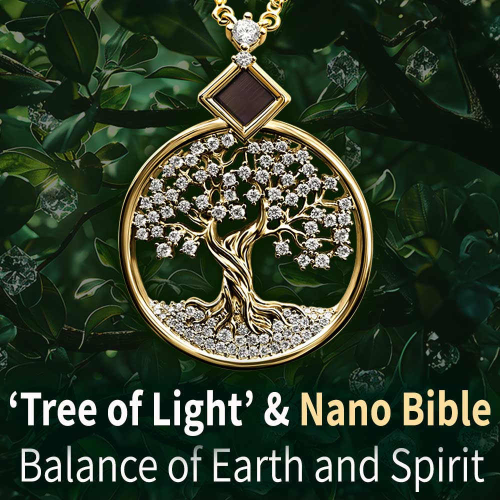 Tree of life gold necklaces with Biblical scripture inside - faith pendant