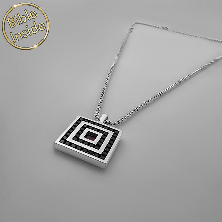 Christians jewelry for believers – Romeo & Juliet Necklaces with Bible chip