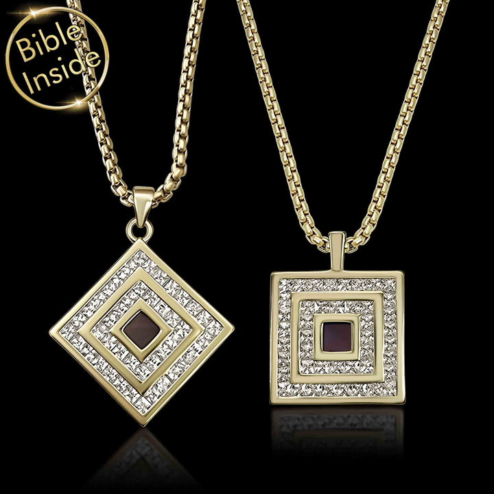 Jewelry for her – Romeo & Juliet Necklaces in polished gold finish
