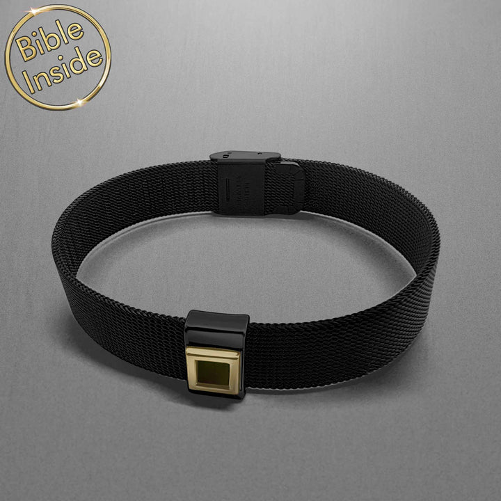 Men's religious bracelet with nano Testament – Knox Christian jewelry gift