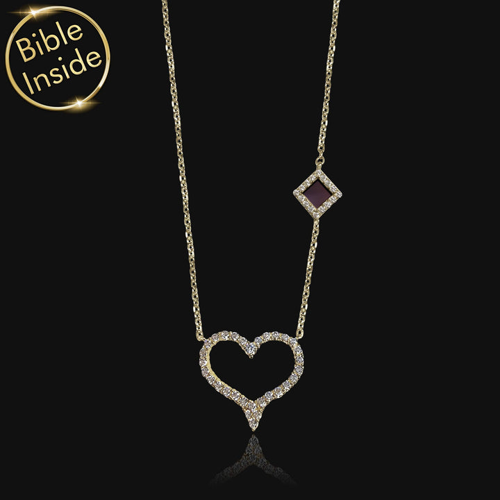 Heart necklace valentines jewelry for daily wear – My Nano Jewelry