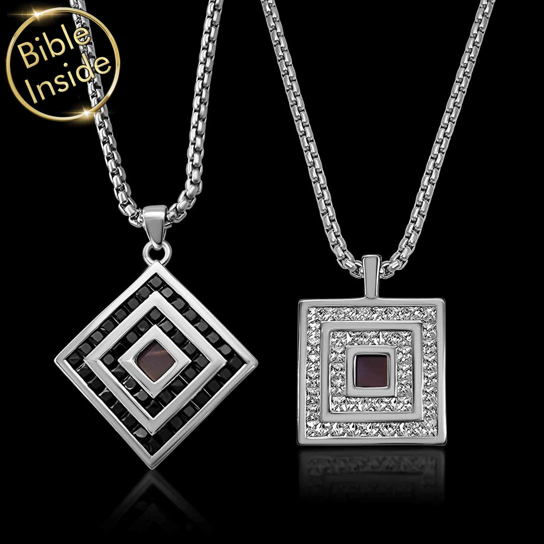 Bible jewelry pendant with Romeo & Juliet Necklaces design and nano chip