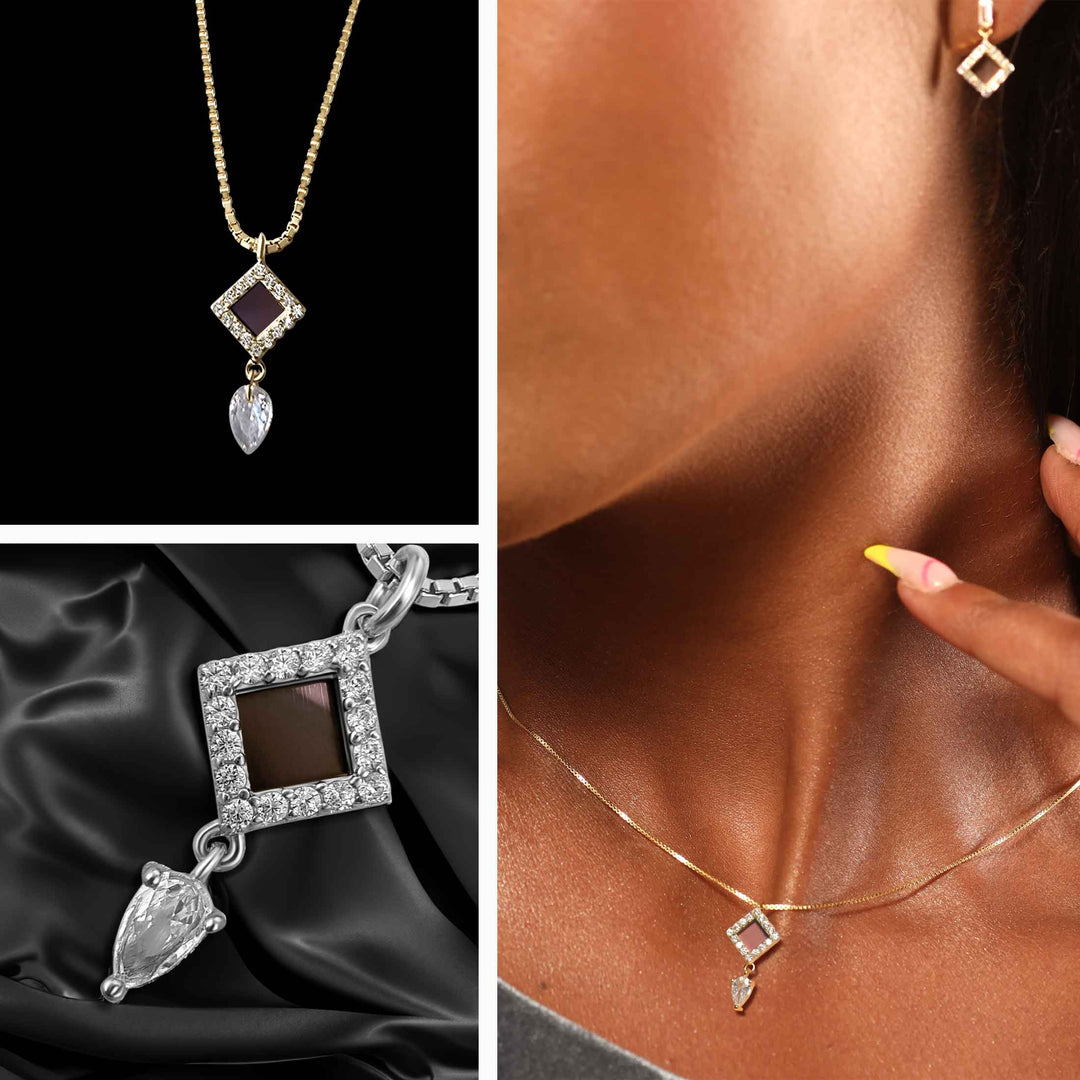 Nano Bible jewelry with minimalist Amazona pendant for modern believers