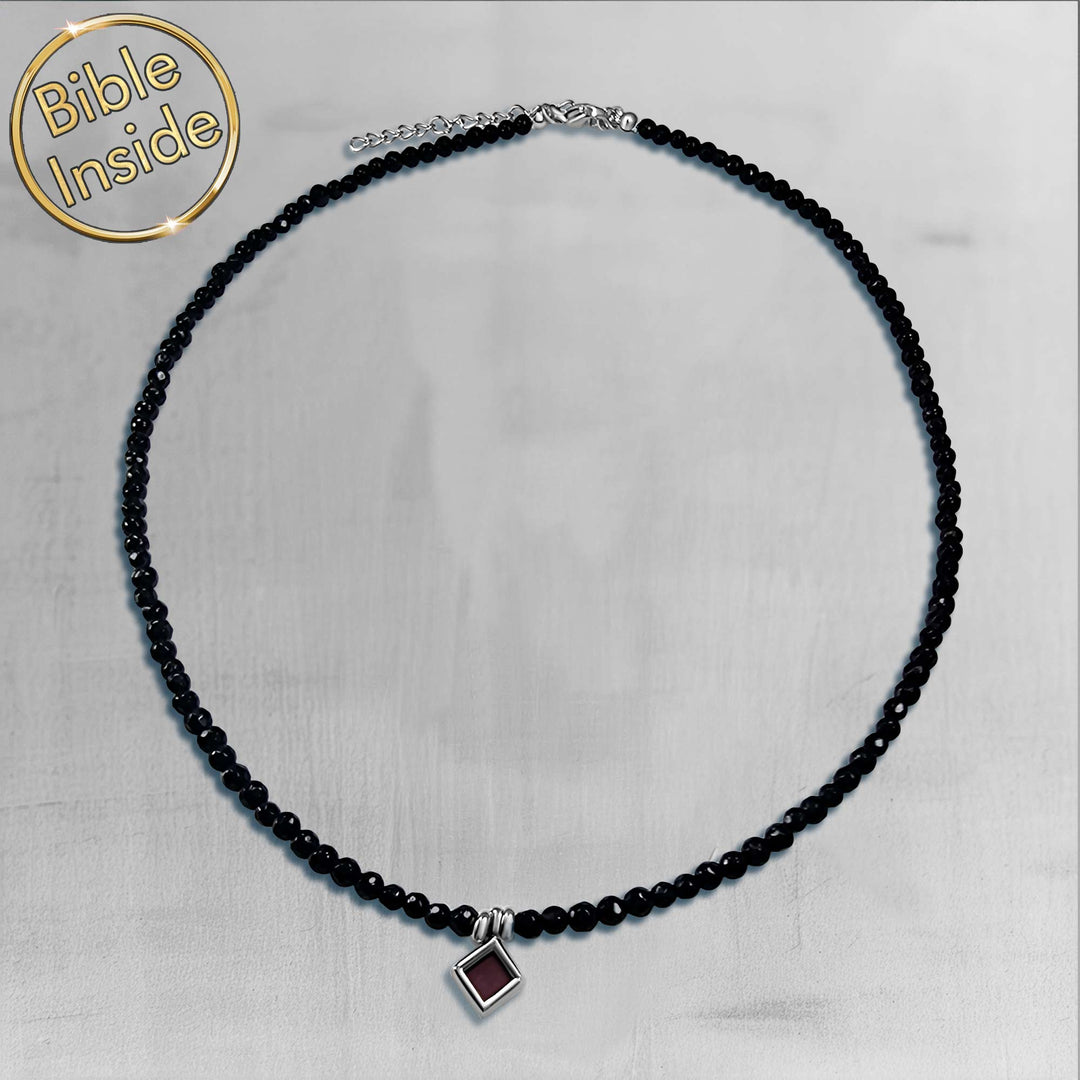 Rhombus biblical necklace for Christian women – faith gift