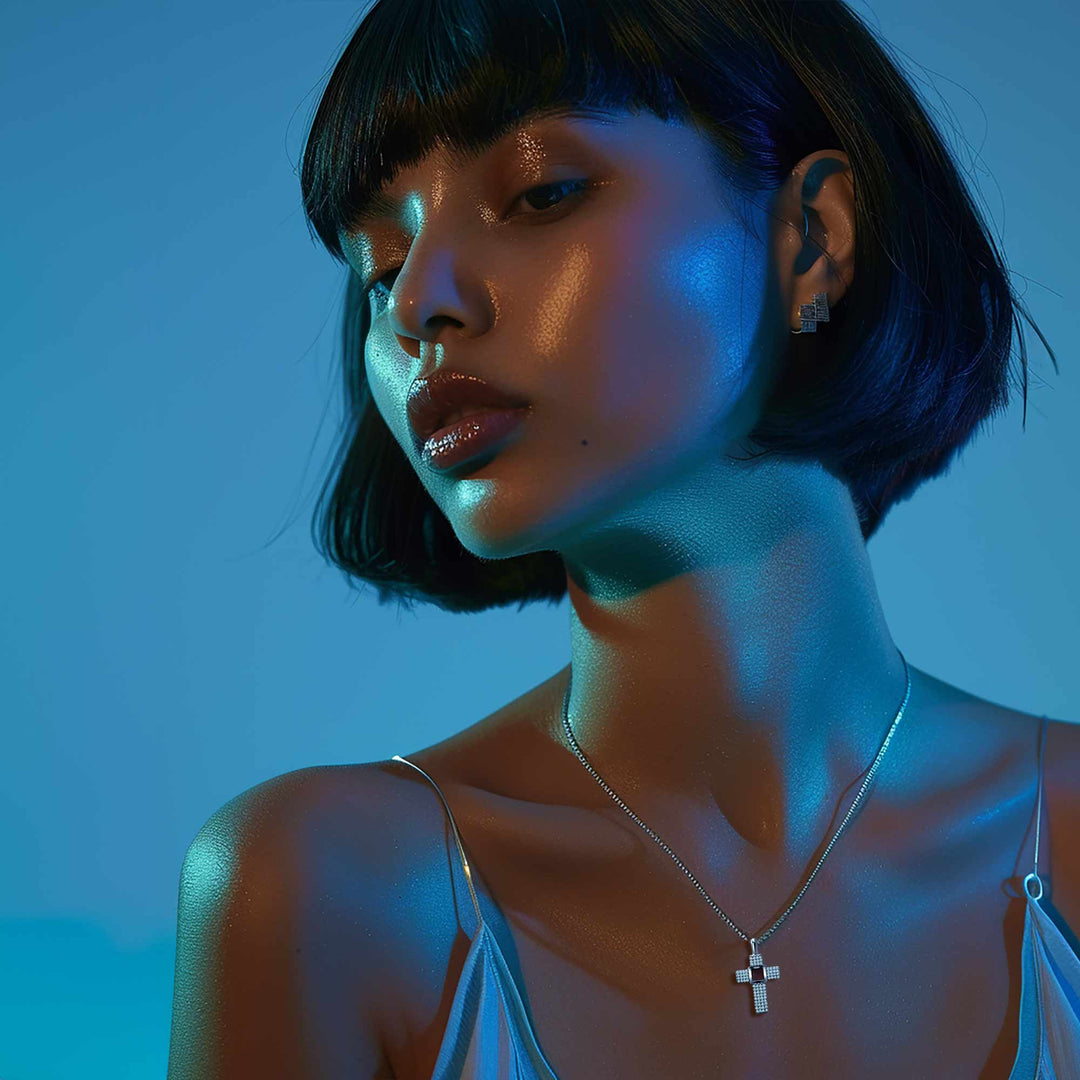 Womens cross necklace valentine present – My Nano Jewelry