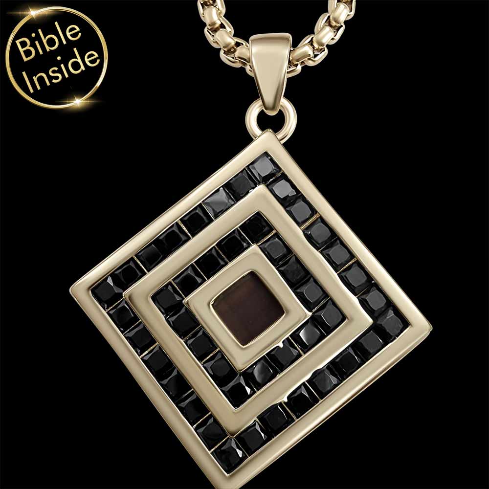 Women's square testament necklace – timeless devotional jewelry