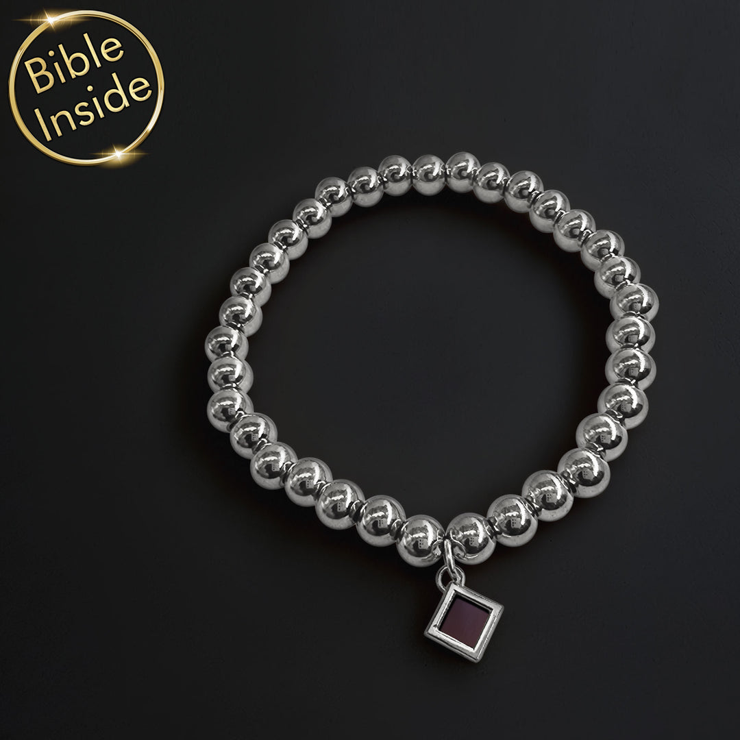 Christians jewelry Bubble-6 bracelet in silver finish for daily wear
