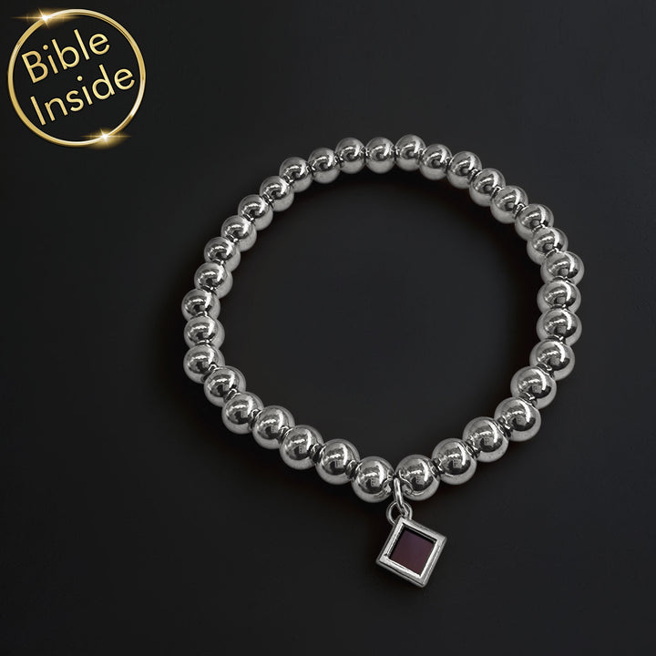 Christians jewelry Bubble-6 bracelet in silver finish for daily wear
