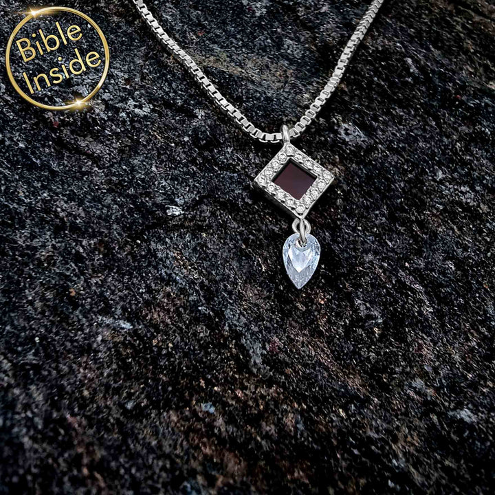 Elegant womens jewelry gifts showcasing microscopic Bible technology