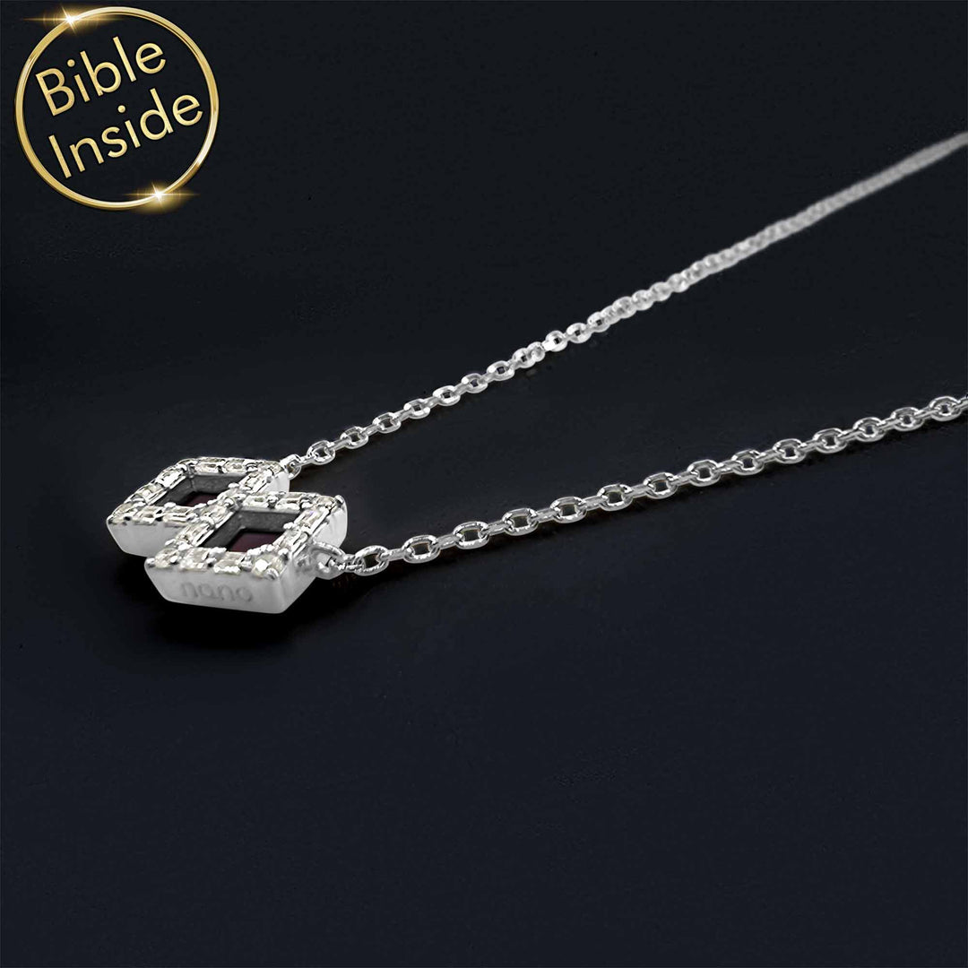 Polished Christian necklaces featuring both Old and New Testament chips