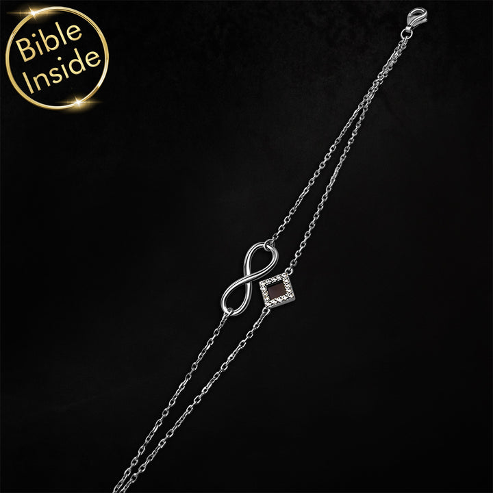 Elegant Christians jewelry infinity bracelet for daily wear