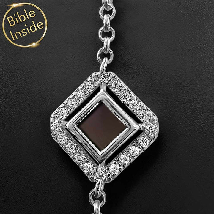 Thoughtful valentines gift bracelet with meaningful rhombus symbolism