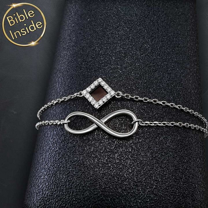 Valentine's day jewelry bracelet with Infinesse symbol – faith jewelry