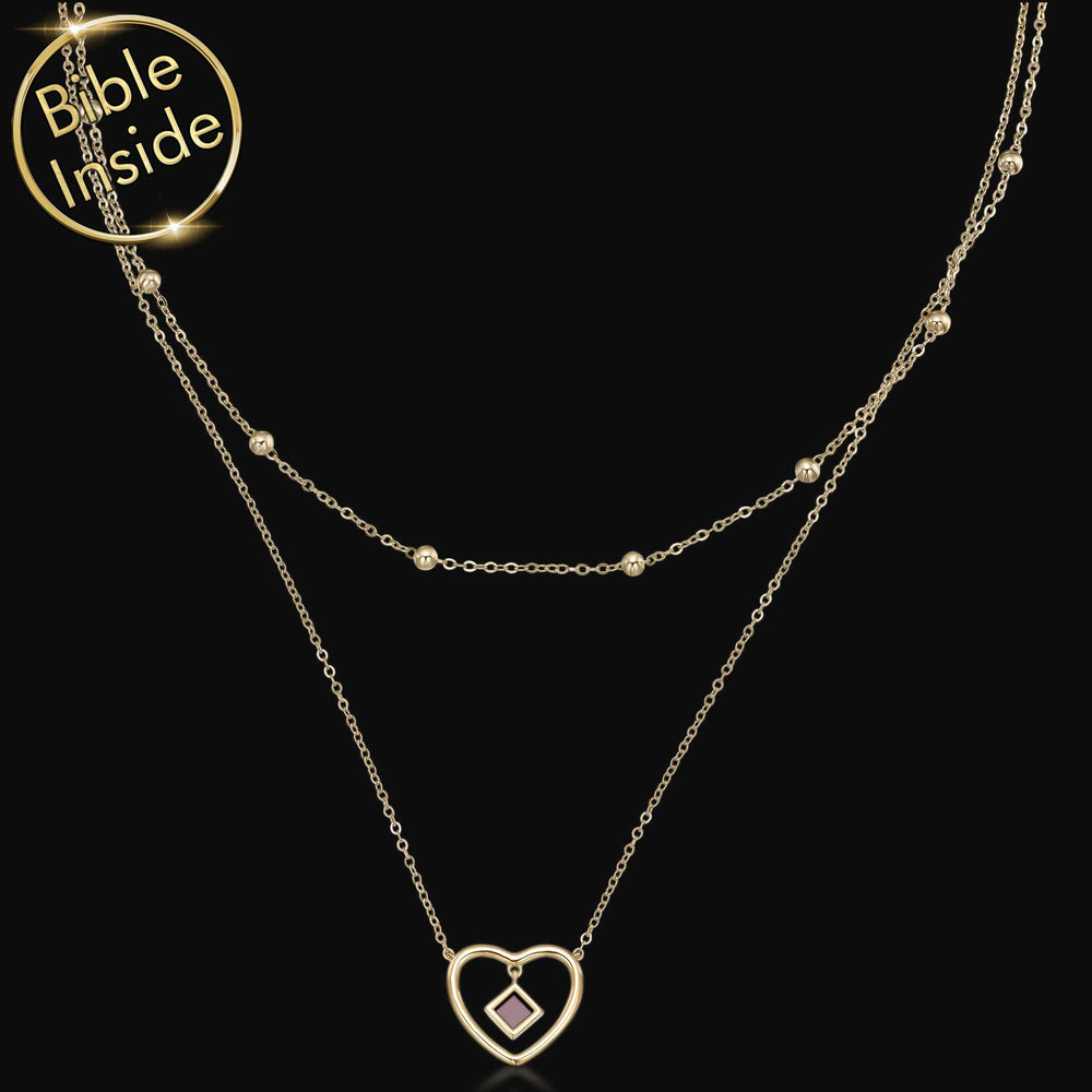 Valentine's Day jewelry gift featuring heart design and scripture – My Nano Jewelry