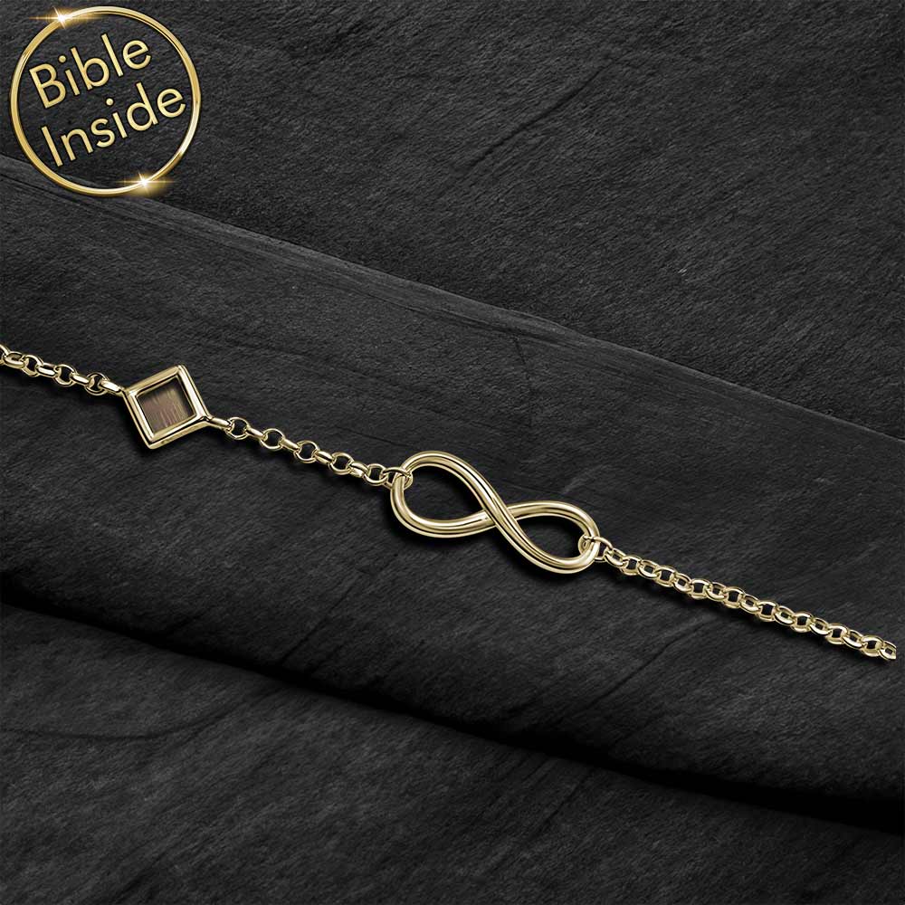 Christian bracelet for women elegant Milan style with micro Bible